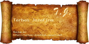 Terhes Jozefina névjegykártya
